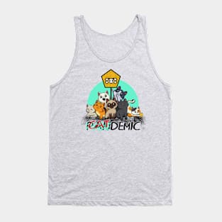 catdemic cat funny pandemic kittens cute Tank Top